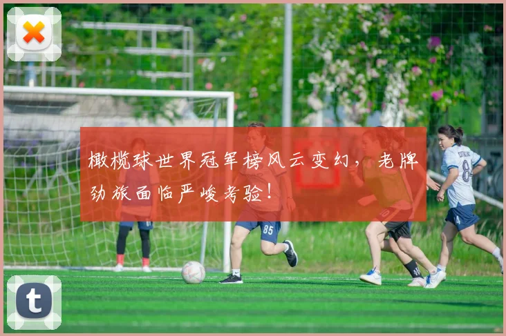 橄榄球世界冠军榜风云变幻，老牌劲旅面临严峻考验！